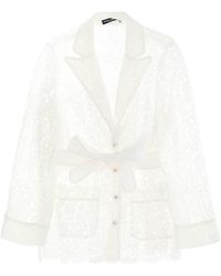 Dolce & Gabbana - Pyjama Shirt In Cordonnet Lace - Lyst