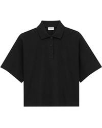 Saint Laurent - Oversized Cotton Polo Shirt - Lyst