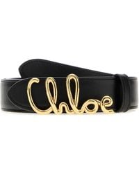 Chloé - Leather Iconic Belt - Lyst