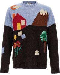 Moschino - Shetland Wool Sweater - Lyst