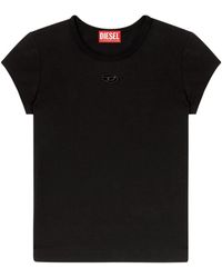 DIESEL - Logo Cotton T-Shirt - Lyst