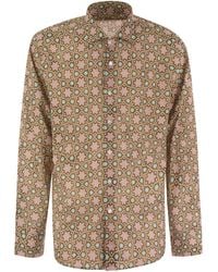 Fedeli - Printed Stretch Cotton Voile Shirt - Lyst