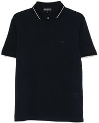 Emporio Armani - Logo Cotton Polo Shirt - Lyst