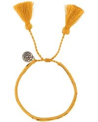 Prada - Two-Tone Suede And Fabric Bracelet - Lyst