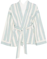 forte_forte - Forte Chaqueta estilo kimono a rayas Forte - Lyst