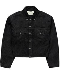 Entire studios - Shrunken Denim Jacket Raw - Lyst