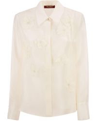 Max Mara - Mseagi Silk Organza Shirt - Lyst