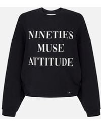 Elisabetta Franchi - Sweatshirt With Lettering Print - Lyst