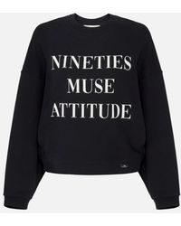 Elisabetta Franchi - Sweatshirt Met Letters Print - Lyst