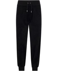 Juicy Couture - Pantalones de terciopelo de algodón de alta costura - Lyst