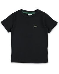 Lacoste - T-shirts En Polo's Zwart - Lyst