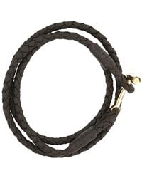 Tom Ford - Braided Leather Bracelet - Lyst