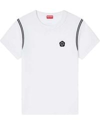 KENZO - Camiseta De Algodón Bordada "Boke Flower 2.0" - Lyst