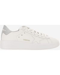 Golden Goose - Leather Sneakers Purestar Cow Trainers - Lyst