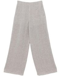 Emporio Armani - Linen Trousers - Lyst