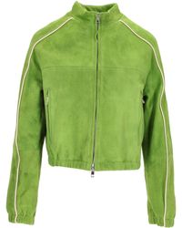 LA ROSE - Suede Bomber - Lyst