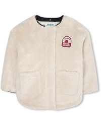 KENZO - Coat With Logo - Lyst