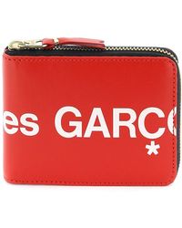 Comme des Garçons - Comme des Garcons Brieftasche mit dem Maxi -Logo herumschleudern - Lyst