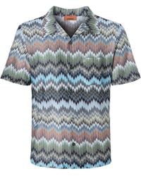 Missoni - Short-Sleeved Zigzag Shirt - Lyst