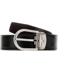 Montblanc - Leather Reversible Belt - Lyst