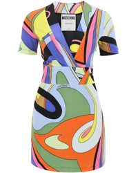 Moschino - Multicolor Print Mini -jurk - Lyst