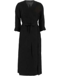 Uma Wang - Anthea Viscose Blend Midi Dress - Lyst