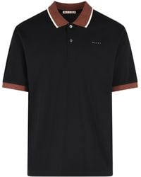Marni - Cotton Polo Shirt - Lyst