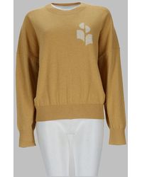 Isabel Marant - Logo Intarsia Crew Neck Sweater - Lyst