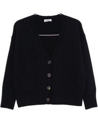 Base London - Wool V Necked Cardigan - Lyst