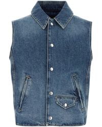 Givenchy - Denim Vest - Lyst