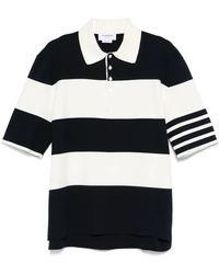 Thom Browne - Gestreepte Polo - Lyst