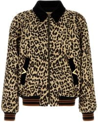 Valentino Garavani - Printed Wool Bomber Jacket - Lyst