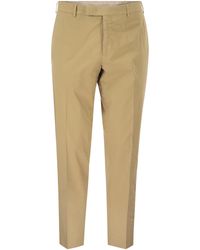PT Torino - Stretch Cotton Tailored Trousers - Lyst