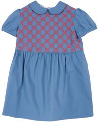 Gucci - S/S Dress Stretch Cotton Popel - Lyst