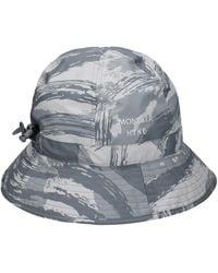 Moncler - Cappelli Bucket Donna Poliestere Grigio - Lyst