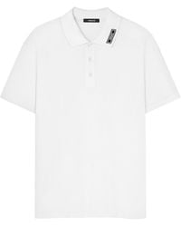 Versace - Polo Collar Withwriting T-Shirt - Lyst