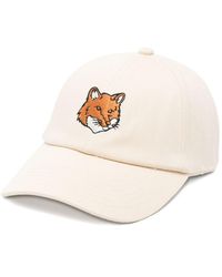 Maison Kitsuné - Maison Kitsuné Cotton Cap With Embroidery - Lyst