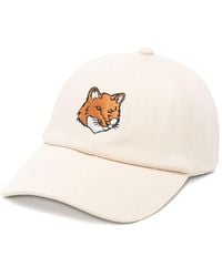 Maison Kitsuné - Fox Head Baseballkappe - Lyst