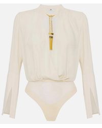 Elisabetta Franchi - Body Con Dettagli Gioiello - Lyst