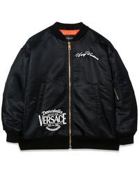 Versace - Mini Embroidered Bomber Jacket - Lyst