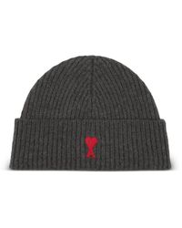 Ami Paris - De Coeur Wool Beanie - Lyst