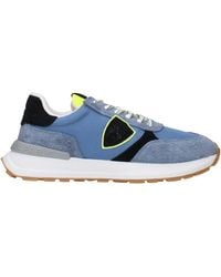 Philippe Model - Sneakers Antibes Man Fabric Blue/Amarillo Fluo - Lyst
