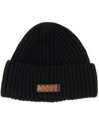 Baracuta - Beanie Hat With Logo Patch - Lyst