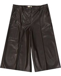 Blanca Vita - Faux Leather Shorts - Lyst