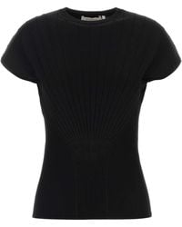 Sportmax - Knitted Crew Neck Top - Lyst