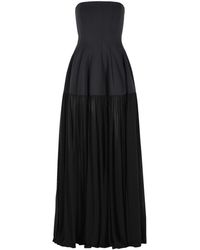Jonathan Simkhai - 'sandrine' Zwarte Viscosejurk - Lyst