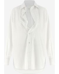 Maison Margiela - Cotton Shirt With Tucked - Lyst