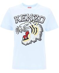 KENZO - T Shirt Girocollo Tiger Varsity - Lyst