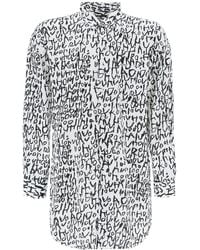 Comme des Garçons - Maxi -Shirt mit Grafikdruck - Lyst