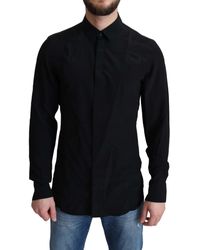 Camisa Dolce & Gabbana de hombre de color Negro Hombre Ropa de Camisas de Camisas informales de botones 